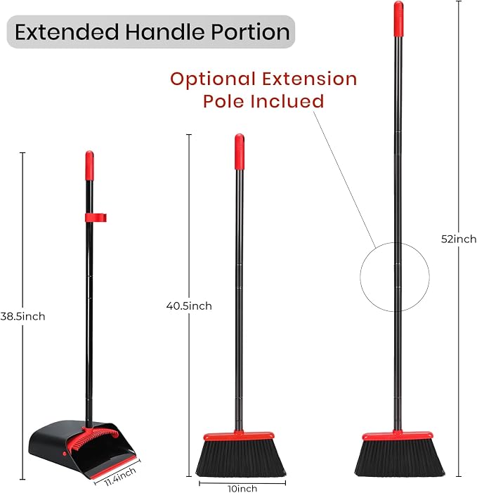 TreeLen Dust Pan and Broom/Dustpan Cleans Broom Combo - Image 4