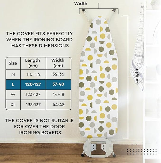 Encasa XO Ironing Board Cover and Pad 54"x15" - Image 2