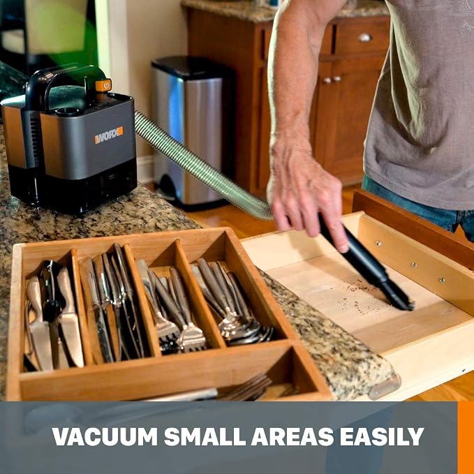 WORX WX030L 20V Power Share Cordless Cube Vac Compact Vacuum - Image 2