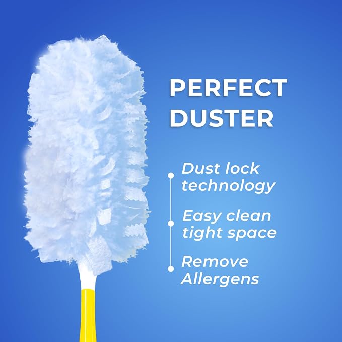 20 Count Duster Refills with Handle, Compatible with Swiffer Dusters Handle - Image 3