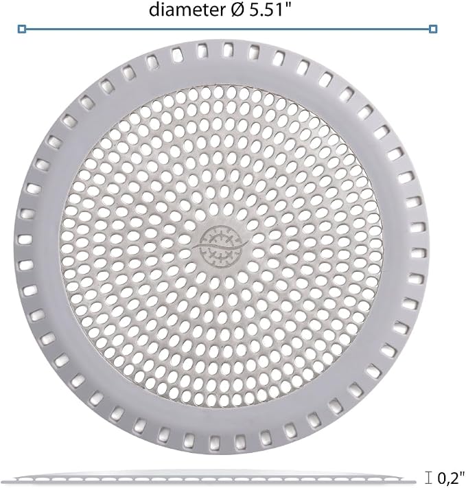 Shower Drain Hair Catcher – Ultra ShowerRing 5" Drain Cover - Image 7