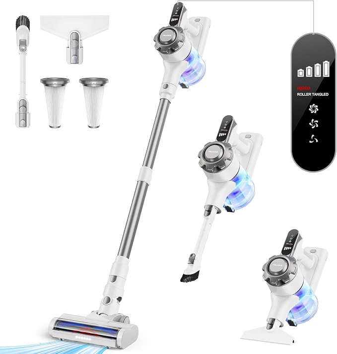 Trucozie Cordless Vacuum Cleaner, 8-in-1 Lightweight Stick Vacuum by TrucozieHome