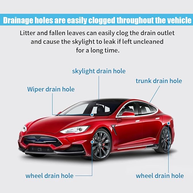 Auto Sunroof Drain Cleaning Tool, 78 Inch Extra Long Drain Cleaning Brush - Image 7