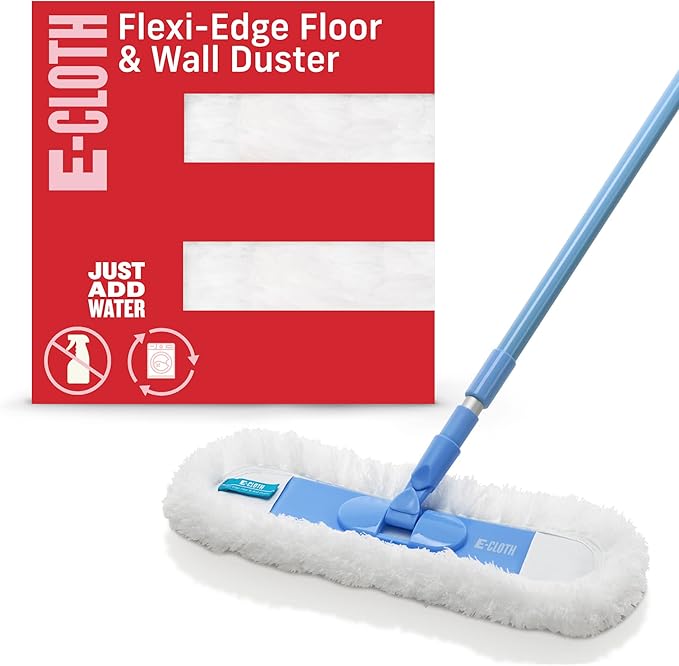 E-Cloth Flexi-Edge Floor & Wall Duster, Reusable Dusting Mop by E-Cloth