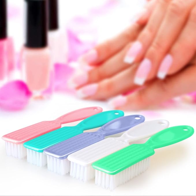 HOFASON 6 Pack Nail Brush for Cleaning Fingernails, Nail Brush Handle Grip - Image 2