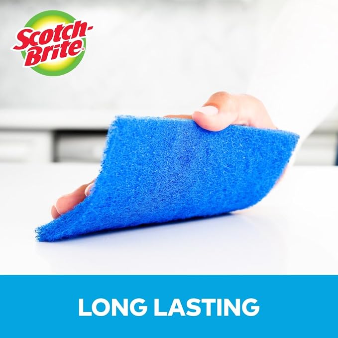 Scotch-Brite Zero Scratch Scouring Pad, Effective + Gentle Dish Scrubber - Image 6