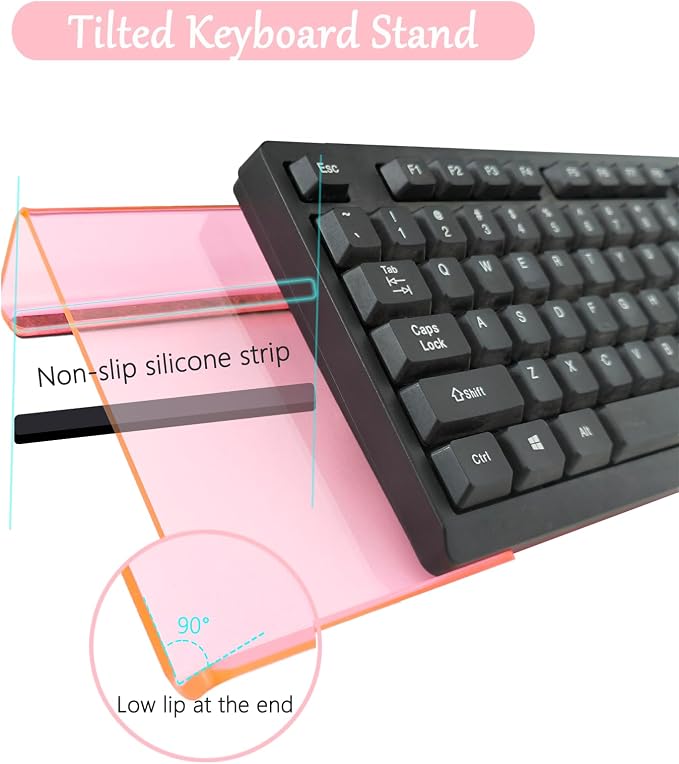 Acrylic Computer Keyboard Stand - Image 5