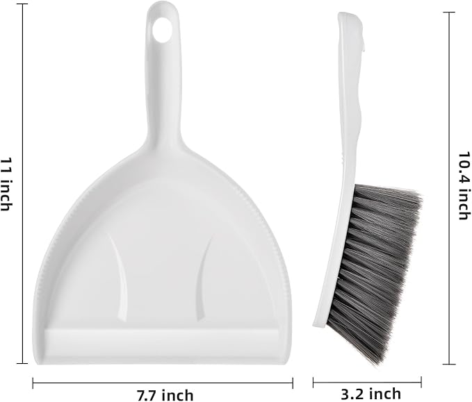 Small Hand Broom and Dustpan Set, Mini Dustpan and Brush Set, Handheld Dust Pan - Image 4