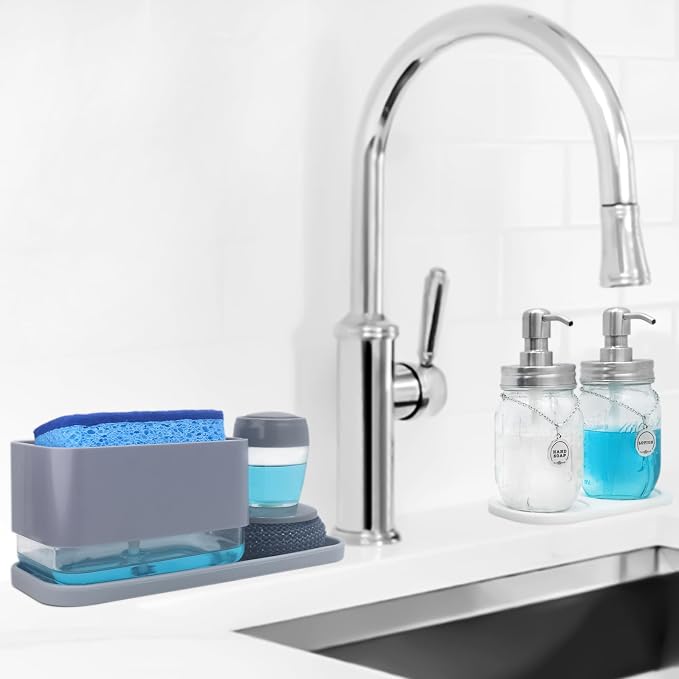 Dish Soap Dispenser with Sponge Holder - Image 7