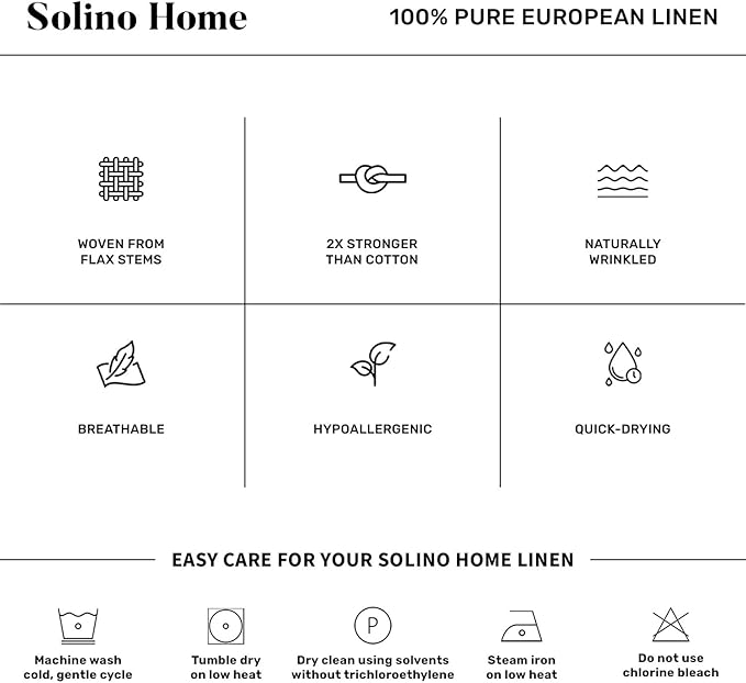 Solino Home Linen Table Runner 120 Inches Long - 100% Pure Linen Avocado Green Table Runner 14 x 120 Inch - Classic Hemstitch