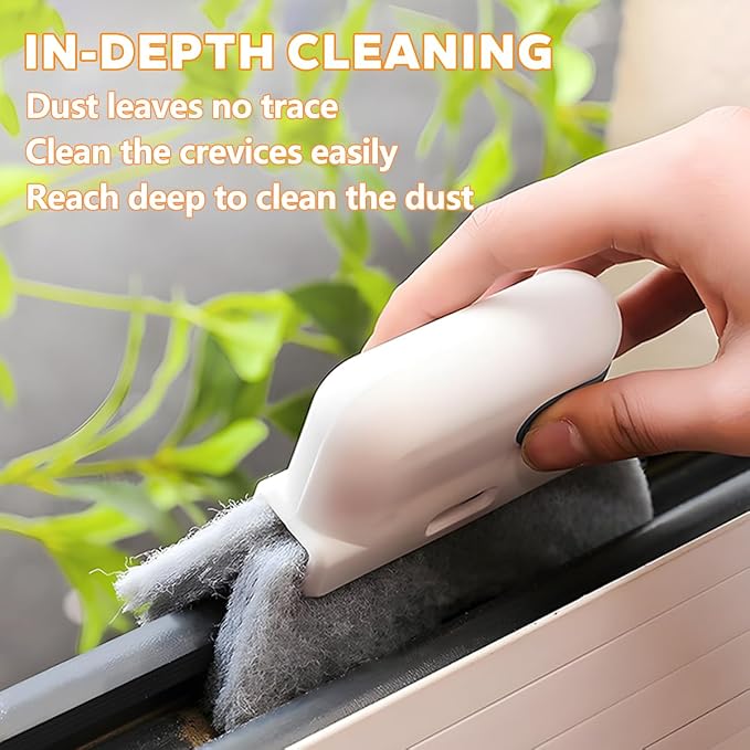 3PCS Car Window Groove Cleaning Brush, Magic Vehicle Sill Track Gap Corner - Image 4