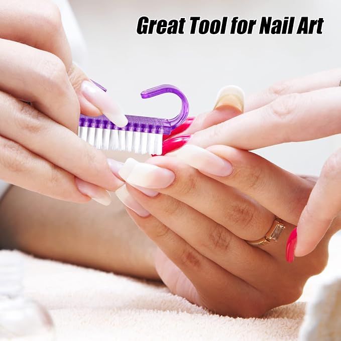 RETON 24 Pcs Handle Grip Nail Brush, Nail Brushes Fingernail Scrub Cleaning - Image 6
