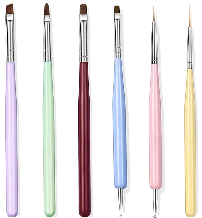 Nail Art Brushes, Nail Design Painting Brush Set by Yaoociy