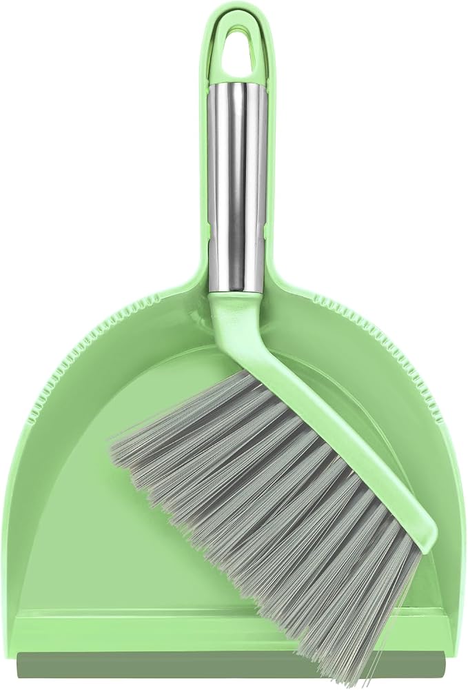 NACENA Mini Broom and Dustpan Set, Small Dust Pan and Brush Set by NACENA