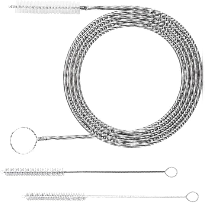 60 Inch Long Drain Wire Brush Hose Flexible Feeding Tube Pipe Cleaning Brush by JOYCOURT