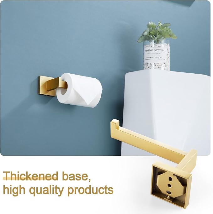 KOKOSIRI Gold Toilet Paper Holder Toilet Roll Holder - Image 5