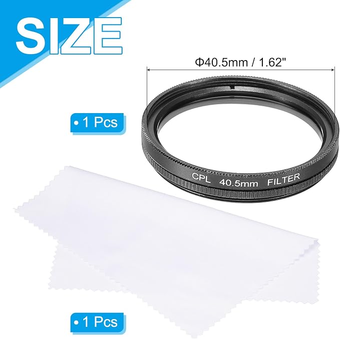 MECCANIXITY 40.5mm Circular Polarizer Filter, Double Sided Multi-Layer Coatings - Image 2