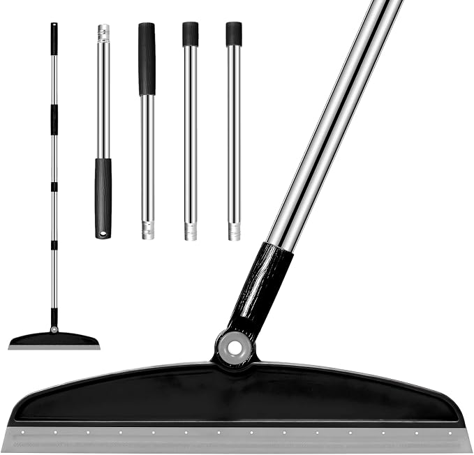 Multifunction Magic Broom, 54 Inch Adjustable Long Handle Silicone Floor by NACENA