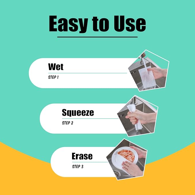 200 Pack Eraser Sheets Disposable Cleaning Sponge Thin Foam Sponge Nano White - Image 4