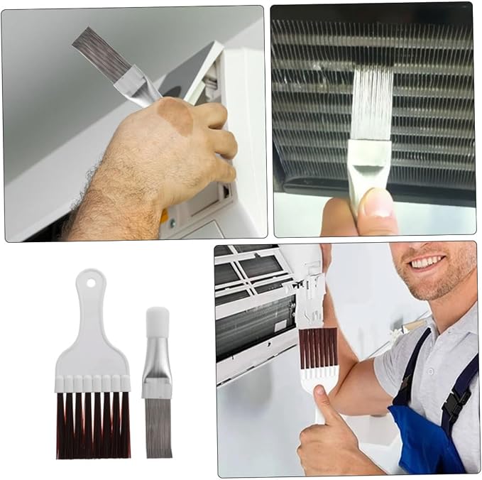 Cabilock Air Conditioner Fin Cleaner Set 6pc Condenser Tools Coil Brush - Image 3