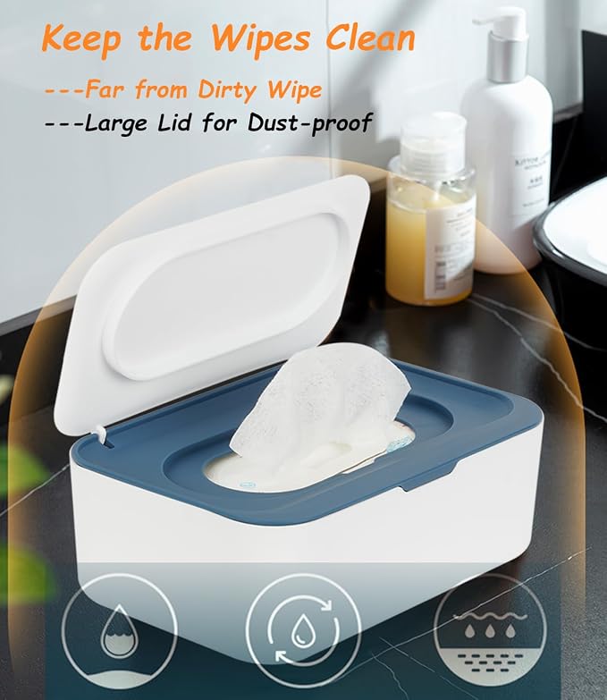 Wipes Dispenser, Wipe Holder for Baby & Adult, Seposeve Refillable Wipe - Image 2