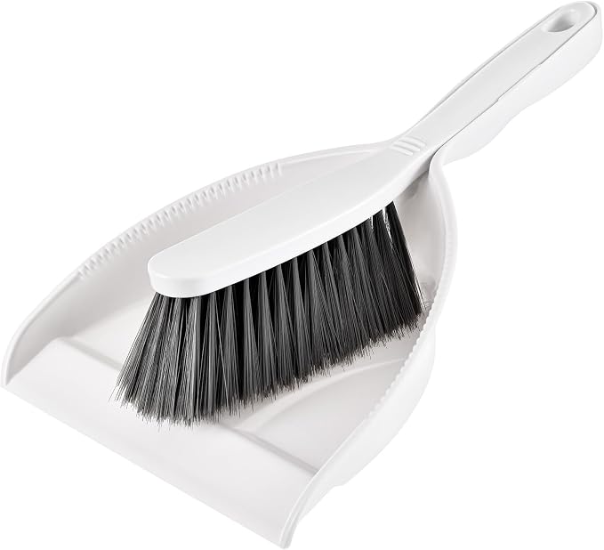 Small Hand Broom and Dustpan Set, Mini Dustpan and Brush Set, Handheld Dust Pan by SUBEKYU
