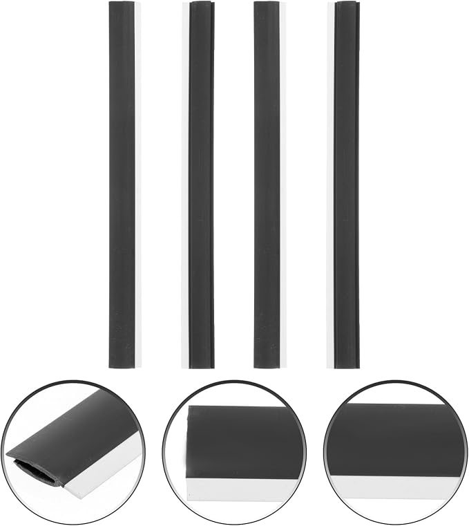 Uonlytech 4pcs Dustpan Rubber Lip Dustpan Rubber Edge Replacement Lip - Image 7