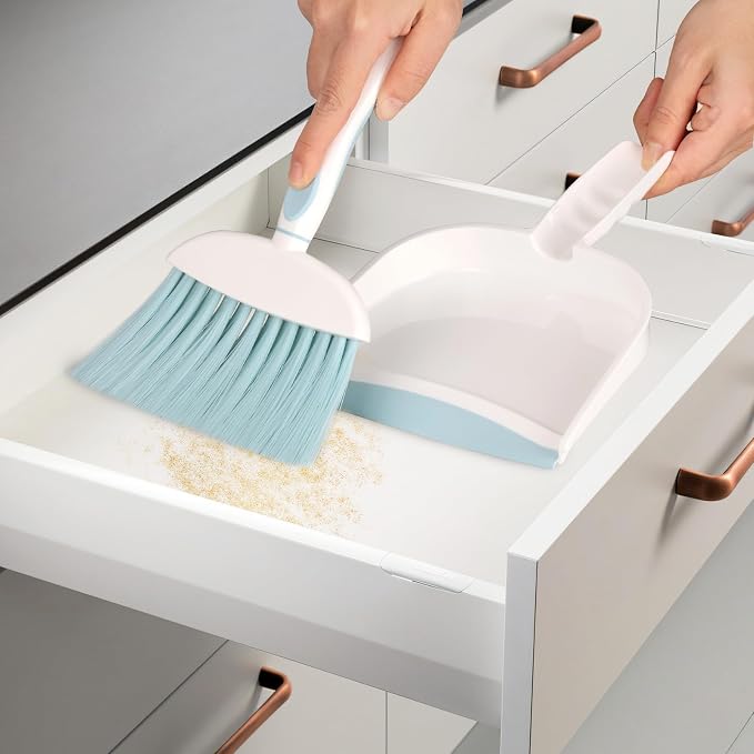 Hand Held Broom and Dustpan Set Mini Brush and Dustpan Set - Image 6