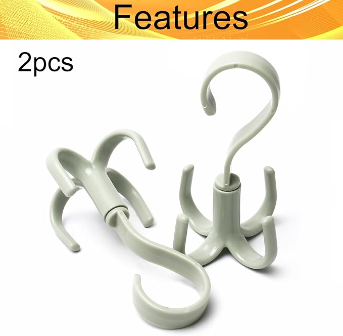 2Pcs Rotating Belt Hanger 360 Degrees Rotatable Organizer - Image 4