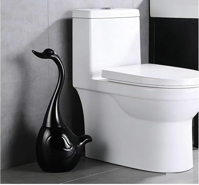 Ceramic Toilet Brush and Holder, Cute Bathroom Decor Toilet Bowl Brush - Image 8