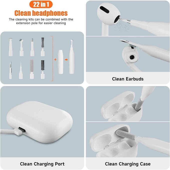 Laptop Cleaning Kit Keyboard Cleaner Brush, 22-in-1 Multi-Function Laptop - Image 4