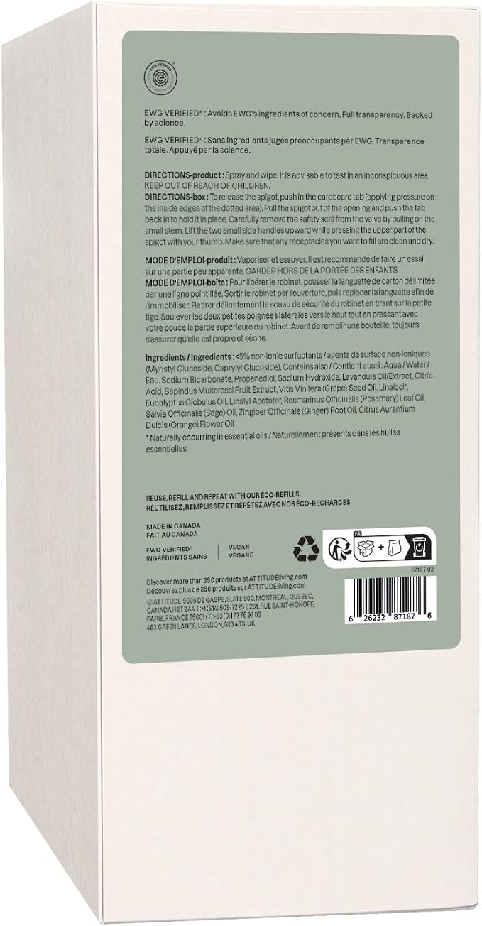 ATTITUDE All Purpose Cleaner, EWG Verified Multi-Surface Products, Naturally - Image 7