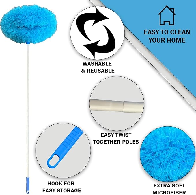 Evelots Ceiling Fan Blade Brush Cleaner - Image 3