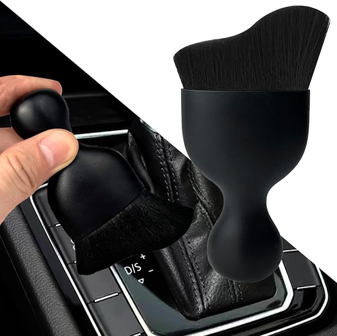 Car Interior Dust Brush, Auto Detailing Brush, Soft Bristles Car Cleaning by XYNorth