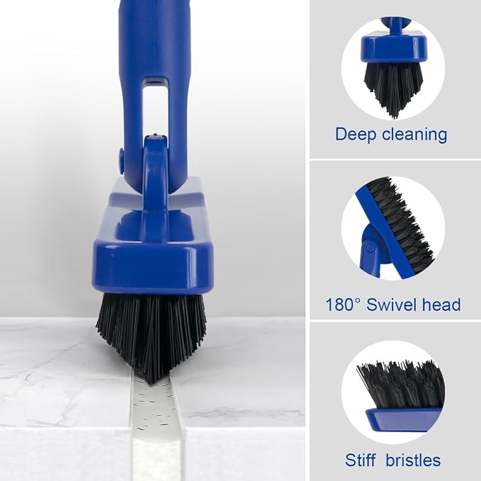 CELOX Heavy Duty Long Handle Scrub Brush, Tile Scrub Brush - Image 5