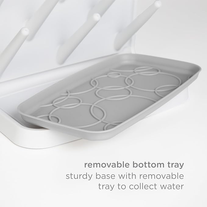 Ubbi Vertical Baby Bottle Drying Rack, Space Saving Countertop Drying Rack Baby - Image 6