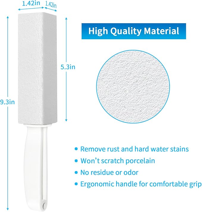 4TH Pumice Stone for Toilet Bowl Cleaning，Pumice Sticks - Image 2