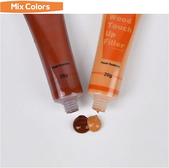 REALINN Wood Furniture Repair Kit 8 Dark Colors- Wood Fillers and Touch Up - Image 5