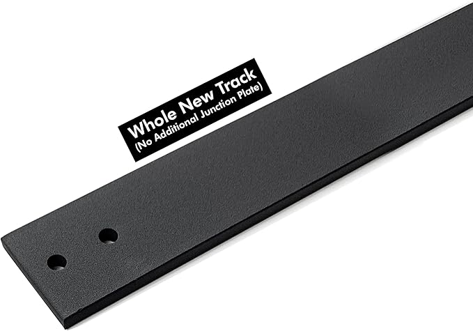 Homacer Sliding Barn Door Hardware Black Rustic 4.5ft Track by HOMACER