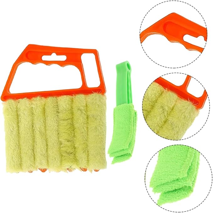 Mikinona Handheld Blinds Cleaning Brush and Window Shutter Cleaner Brush 2pcs - Image 8