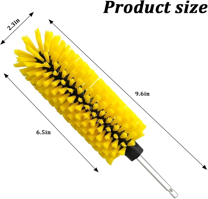 Drill Brush for Car Wheel, Soft No Scratches Vehicle Rim Cleaning Brush for - Image 2