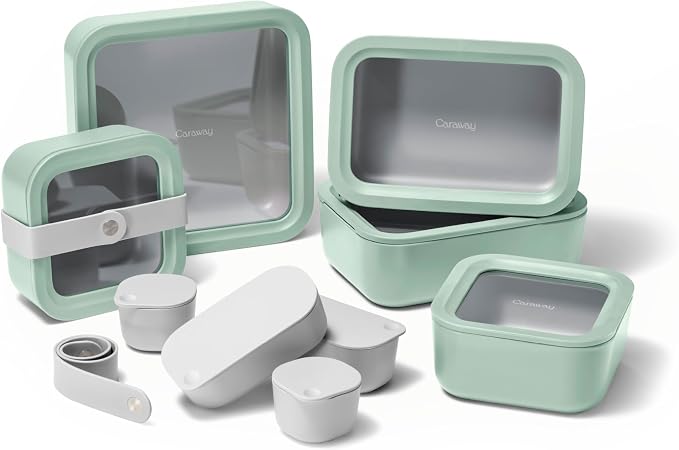 Caraway 14pc Glass Food Storage Container Set by Caraway