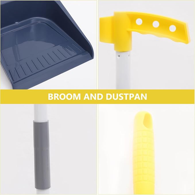 Stand Up Dustpan and Broom Set - Image 3