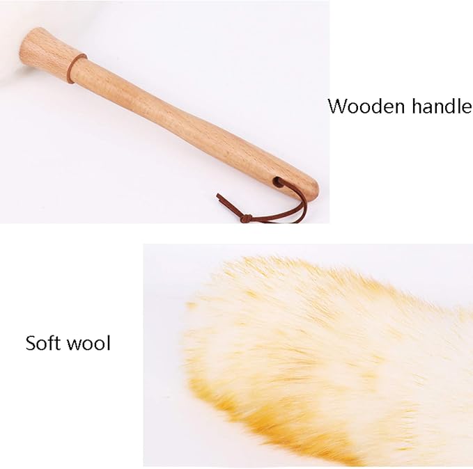 duster, Set Feather Duster Pure Lambs Wool Duster - Image 3