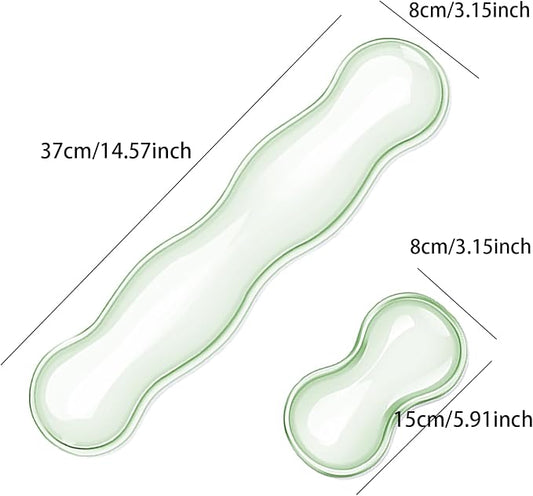 Clear Gel Wrist Rest for Keyboard and Mouse Soft Comfortable Wrist Support for - Image 2