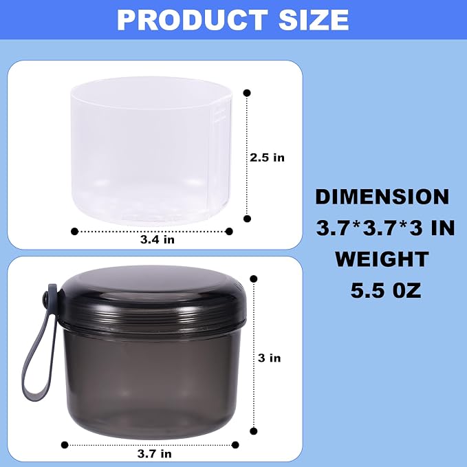 Denture Case, Leak Proof Denture Bath Cup - Image 3