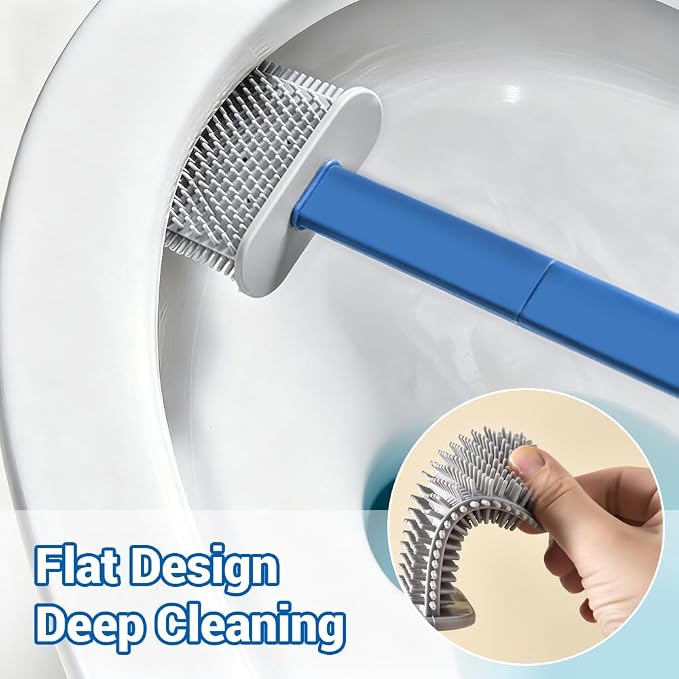 Toilet Brush Set, Bathroom Accessories, Toilet Bowl Cleaners, Deep Cleansing - Image 4