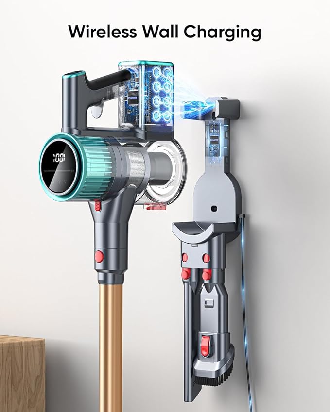 Cordless Vacuum Cleaner, 50Kpa 600W Vacuum Cleaners - Image 4