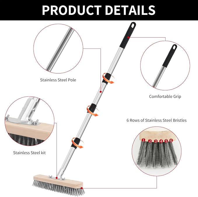 Stainless Steel Wire Scrub Brush - Image 4