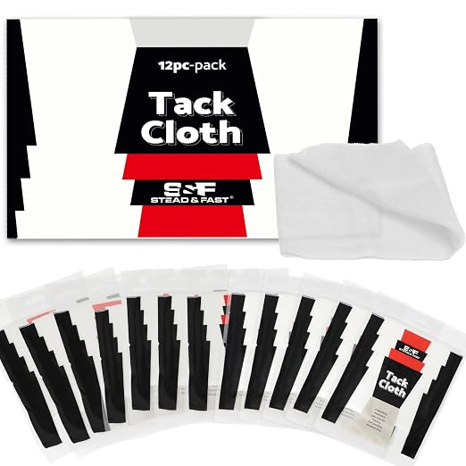 S&F STEAD & FAST Tack Cloth for Automotive Painting, 12-Pc Tack Cloths for by SFSTEADFAST